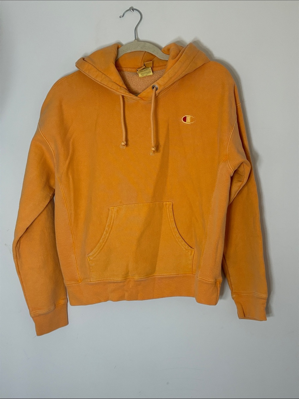 Champion Reverse Weave Orange Hoodie Pullover Women’s Medium